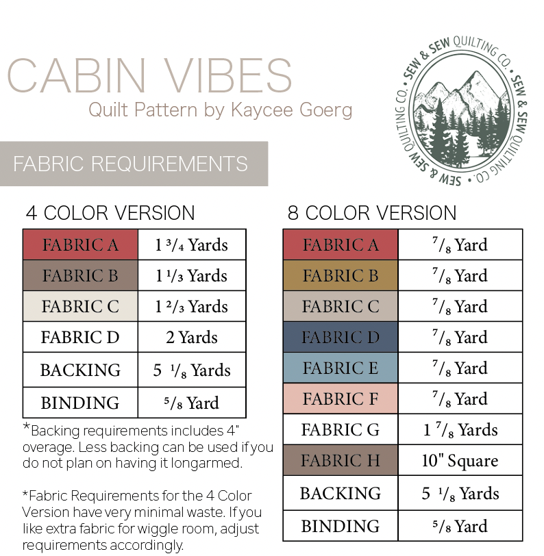 Cabin Vibes Quilt-Paper Pattern