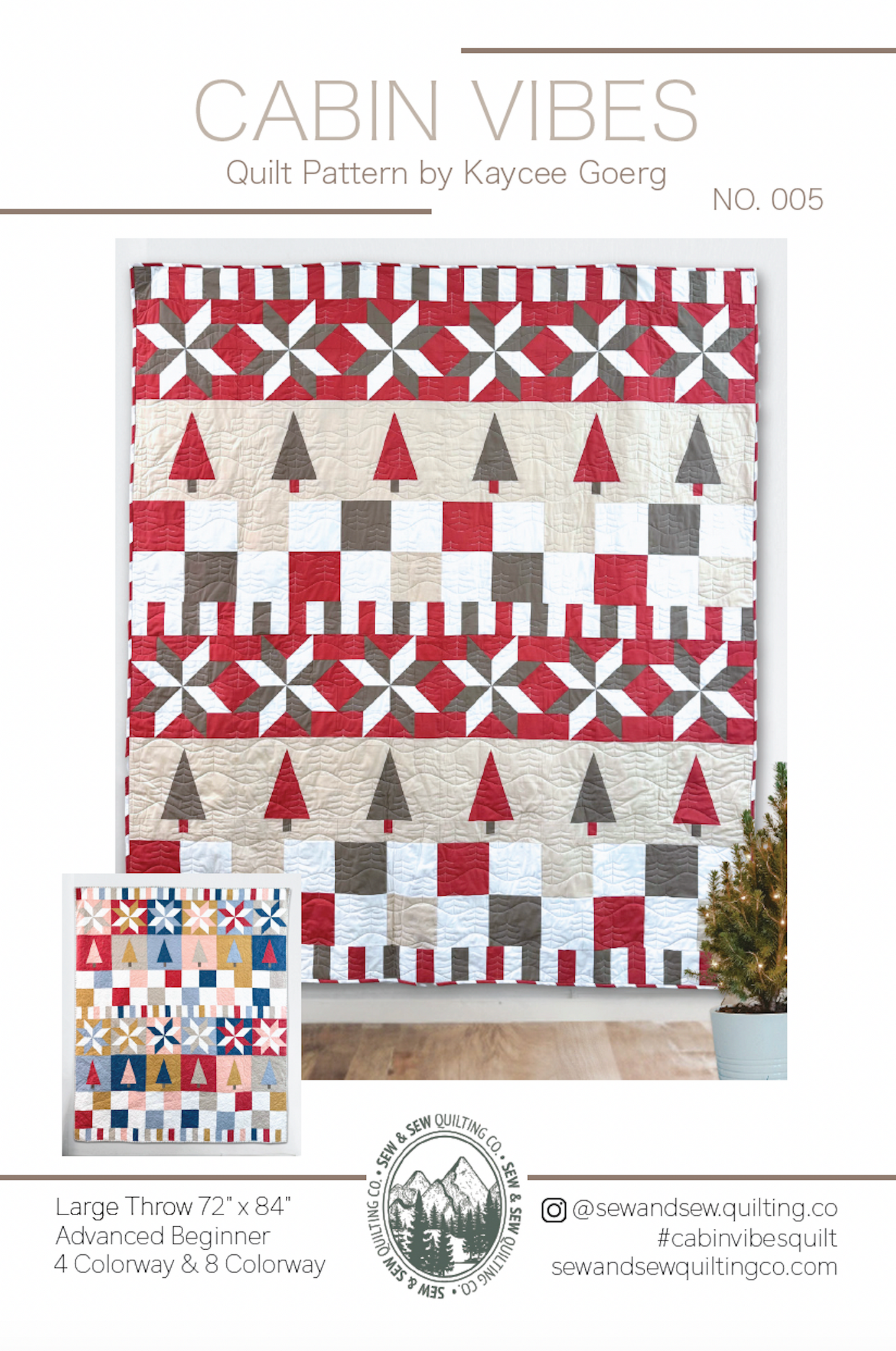 Cabin Vibes Quilt-Paper Pattern