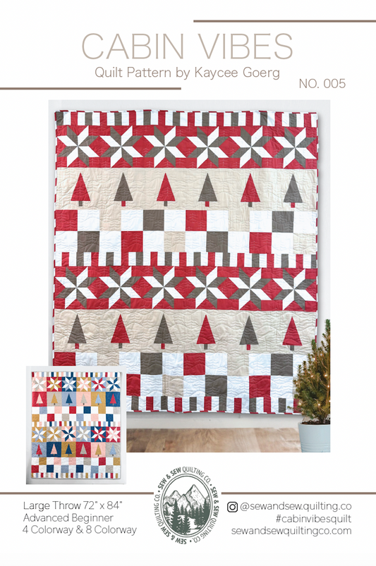 Cabin Vibes Quilt-Paper Pattern