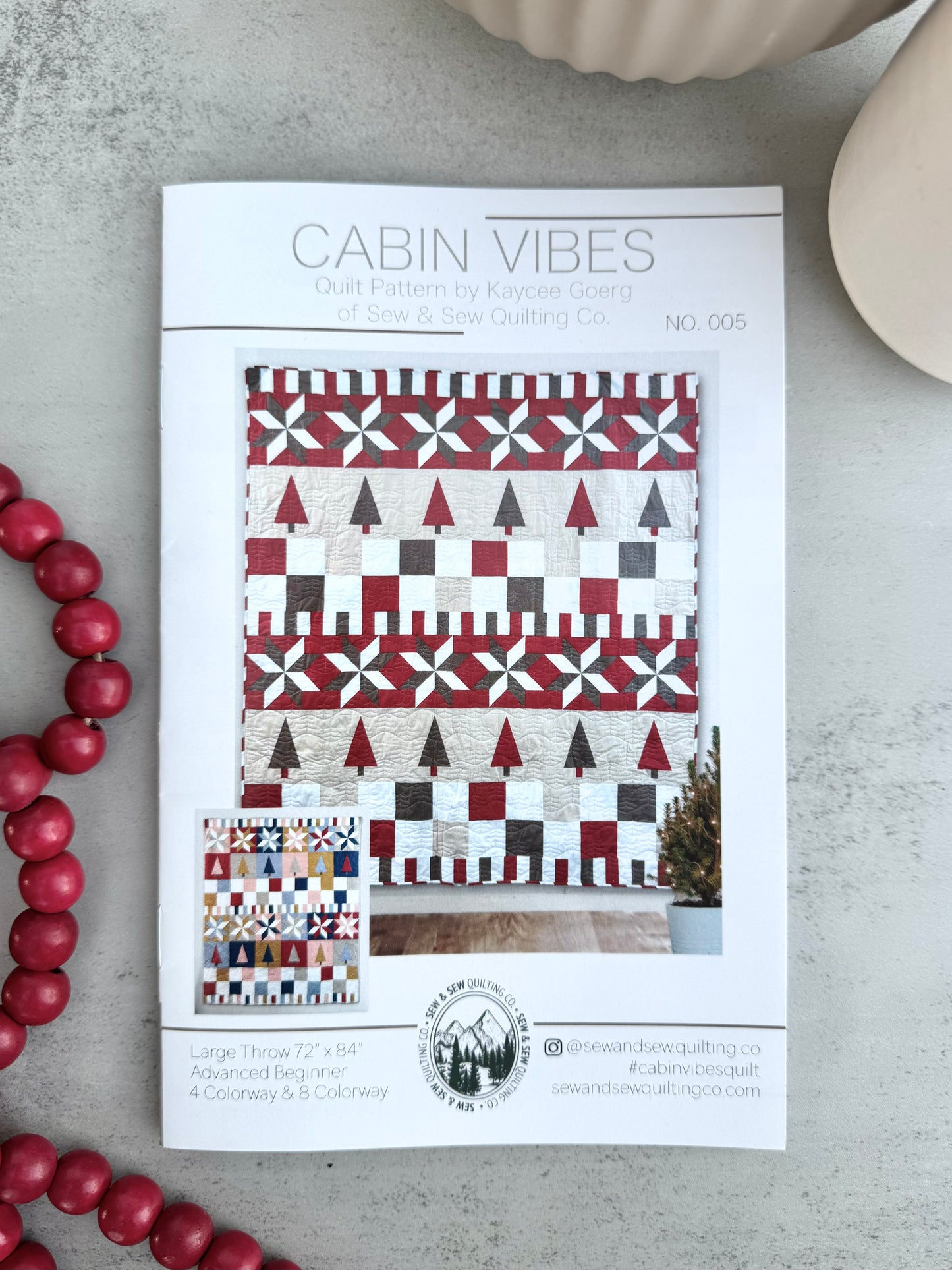 Cabin Vibes Quilt-Paper Pattern