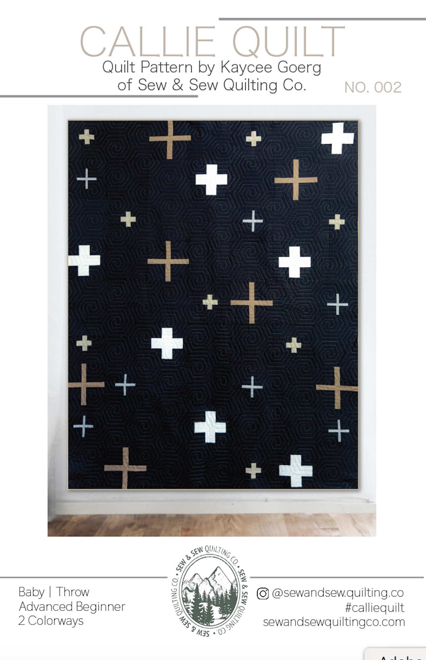 Callie Quilt-Paper Pattern